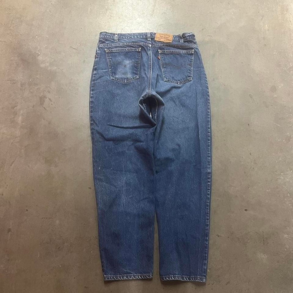 80s 90s Levi's 550 orange tab men's blue USA made jeans straight 36